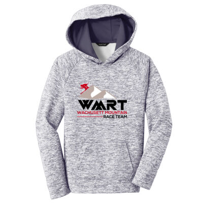 WMRT - Youth PosiCharge ® Electric Heather Fleece Hooded Pullover Thumbnail