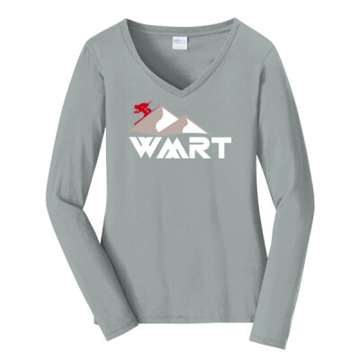 WMRT ALTERNATE 1 - Ladies Long Sleeve Fan Favorite V Neck Tee Thumbnail
