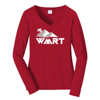 WMRT - ALTERNATE 2 - Ladies Long Sleeve Fan Favorite V Neck Tee Thumbnail